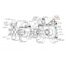 Oil Line, Pump to Oil Manifold for KERR KT-3350PT, KT-3400PT (KT-165)