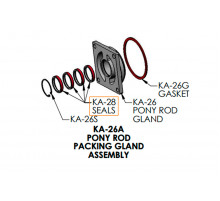 Sets Pony Rod Seal (4 Seals per Set) for KERR KT-3350PT, KT-3400PT (KA-KT-28)