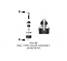 Delrin Valve Complete with ALBZ Seat for KERR KM-3250, KM-3250BC (KM-48)
