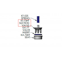 Suction valve for KERR KT-3350PT, KT-3400PT (KT-73HT)