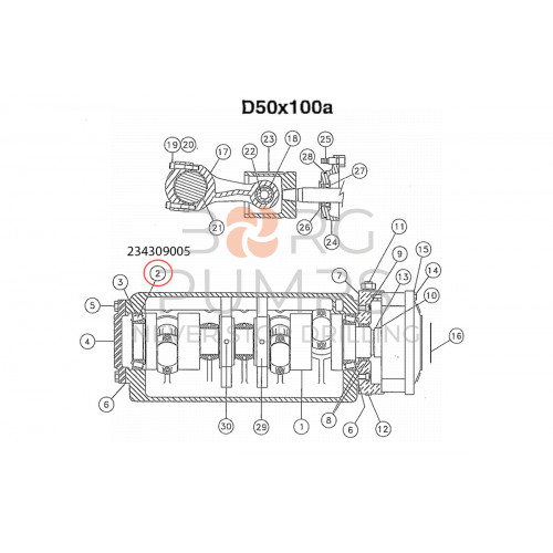 image 234309005 Bearing cone (?3 on pic.) BORG Pumps GMBH