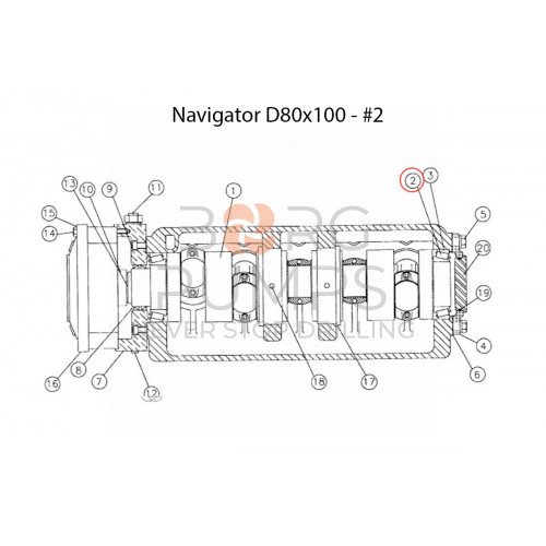 image 234309005 Bearing cone (?3 on pic.) BORG Pumps GMBH