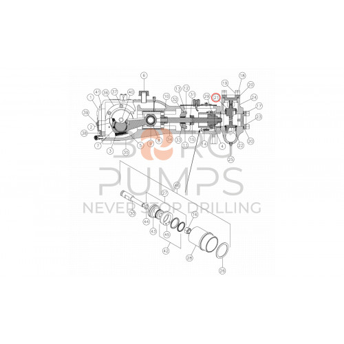 image 287078011 Valve - discharge (complete) for Vermeer Navigator D80x100 S2 Kerr 150 GPM BORG Pumps GMBH