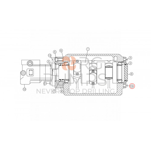 image 296285089 1/2&amp;quot; x 1 1/2 long head cap screw (?19 on pic.) BORG Pumps GMBH