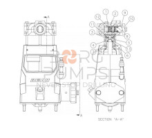 image 248507017 Cup - 1-5/8&amp;quot; hsn enamealute coated for Vermeer Navigator D9x13 S2 BORG Pumps GMBH
