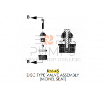 Delrin Valve Complete with Monel Seat for KERR KM-3250, KM-3250BC (KM-45)