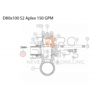 image 277781035 Hex hd cap screw - 5/8 x 2 1/4 for Vermeer Navigator D80x100 S2 Aplex 150 GPM BORG Pumps GMBH
