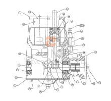image 234680-003 Power frame for Vermeer Navigator D7x11A BORG Pumps GMBH
