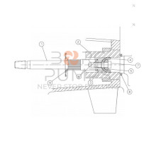 image 279664001 Piston - fastener end for Vermeer Navigator D24x40 S2 BORG Pumps GMBH