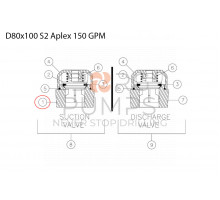image 277781043 Valve seat - suction for Vermeer Navigator D80x100 S2 Aplex 150 GPM BORG Pumps GMBH