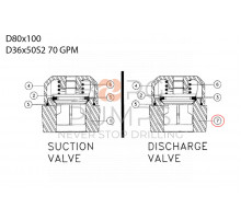 image 279264001 Piston - fastener end for Vermeer Navigator D80x100 S2 Aplex 150 GPM BORG Pumps GMBH
