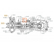 image RETAINER PLATE TOP / END COVER CAP STEEL for KERR (KM-31) BORG Pumps GMBH