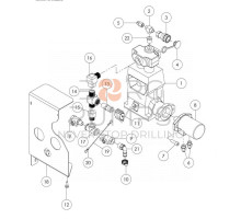 image 296308169 Pump-water 9 gpm for Vermeer Navigator D9x13 S2 BORG Pumps GMBH