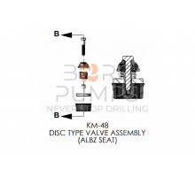 Delrin Valve Complete with ALBZ Seat for KERR KM-3250, KM-3250BC (KM-48)