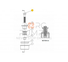 Capscrew Disc Type Valve for KERR KM-3250, KM-3250BC (KM-49)