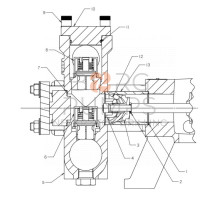 image scheme 190-1206 Valve service kit for Ditch Witch JT3020 M1 T3 BORG Pumps GMBH