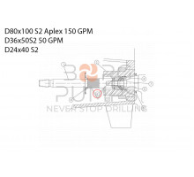 image 220741075 O-ring-polyurethane (size 024) for Vermeer Navigator D80x100 S2 Aplex 150 GPM BORG Pumps GMBH