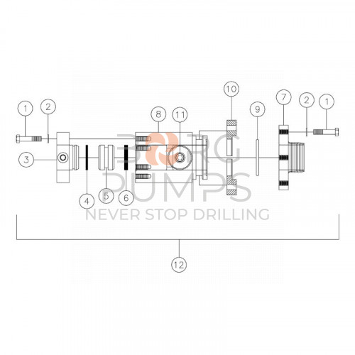 image 735003 1/2 countersunk pipe plug for Vermeer Navigator D80x100 S2 Kerr 150 GPM BORG Pumps GMBH