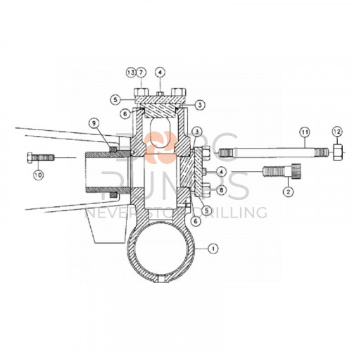 image scheme 277781055 Valve seat-discharge for Vermeer Navigator D80x100 BORG Pumps GMBH
