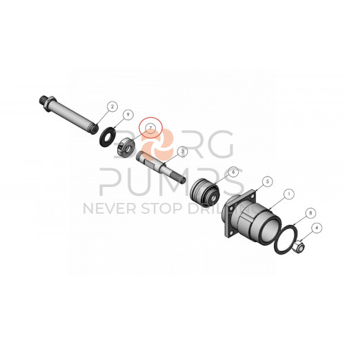 image Clamp, Pony Rod to Piston Rod for KERR (KM-280) BORG Pumps GMBH