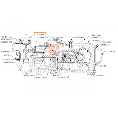 image Lifting Eye, Fluid End for KERR (KA-126FE) BORG Pumps GMBH