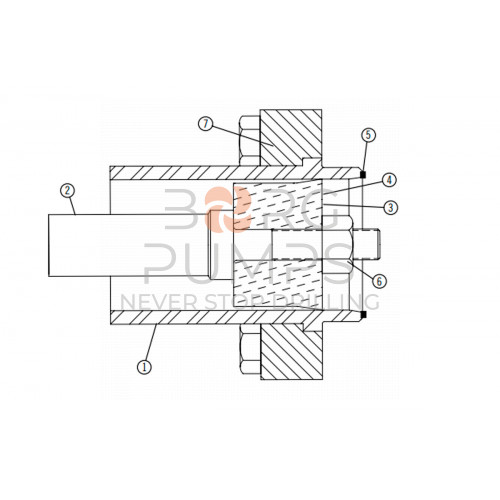 image Liner Flange for Aplex (7201-0730-00B) BORG Pumps GMBH