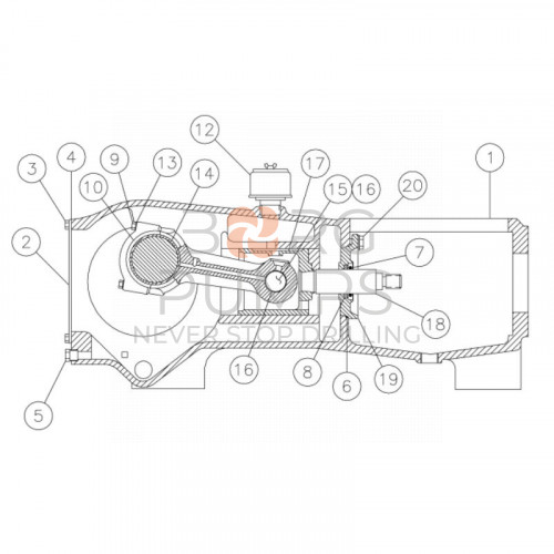 image 277780004 Frame - power for Vermeer Navigator D130x150 VBM BORG Pumps GMBH