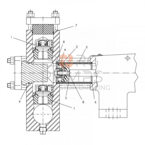 image scheme 499-042 Cylinder gasket for Ditch Witch JT4020 M1 BORG Pumps GMBH