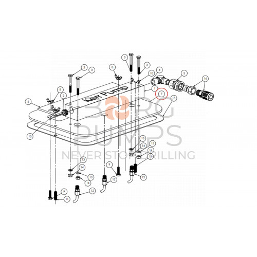 image Piston Chamber Cover  for KERR (Q5450-190) BORG Pumps GMBH