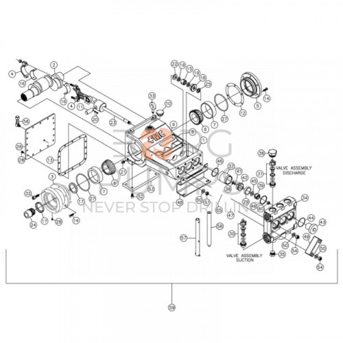 image 278882002 Pump case for Vermeer Navigator D33x44 BORG Pumps GMBH