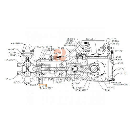 image Piston rod for KERR (KT-275 ) Borg Pumps GMBH