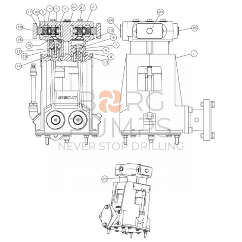 image scheme 229367041 Capscrew-hex hd 5/16-18x1 1/2 for Vermeer Navigator D20x22 S2 BORG Pumps GMBH