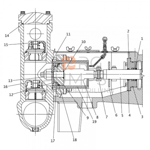 image scheme 157-302 O-ring (2-244) for Ditch Witch JT8020 M1 BORG Pumps GMBH