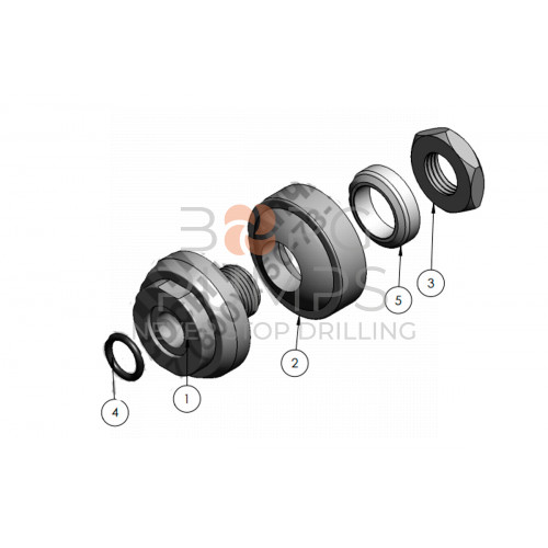 image Piston Body 3/4&quot; (Includes Washer &amp; Nut) for KERR (KZ-250-175RD)BORG Pumps GMBH