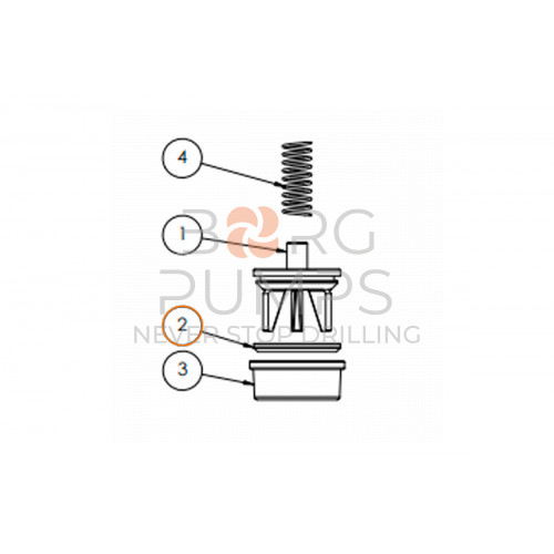 image Abrasive Resistant Valve Insert for KERR (KA-KT-77) Borg Pumps GMBH