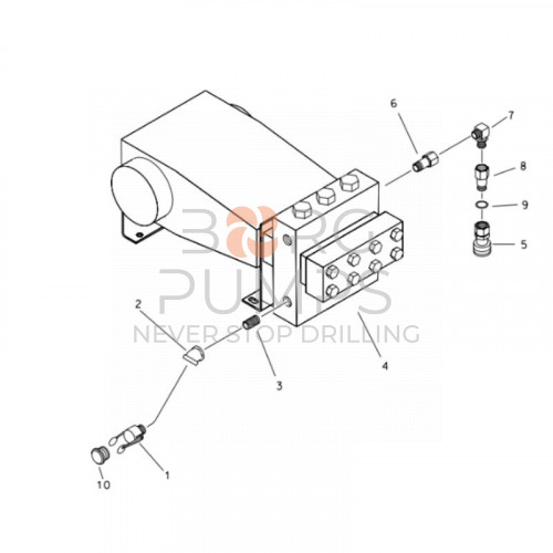 image scheme 159-485 Fhc adapter (32-32n) for Ditch Witch JT2720 M1 BORG Pumps GMBH