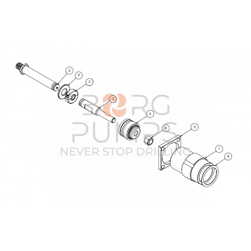 image Piston Extension Rod for KERR (KA-265) BORG Pumps GMBH