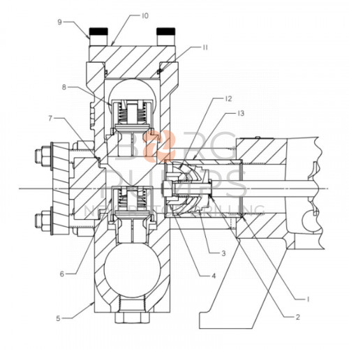 image scheme 499-116 O-ring 104a o70 for Ditch Witch JT3020 M1 T3 BORG Pumps GMBH