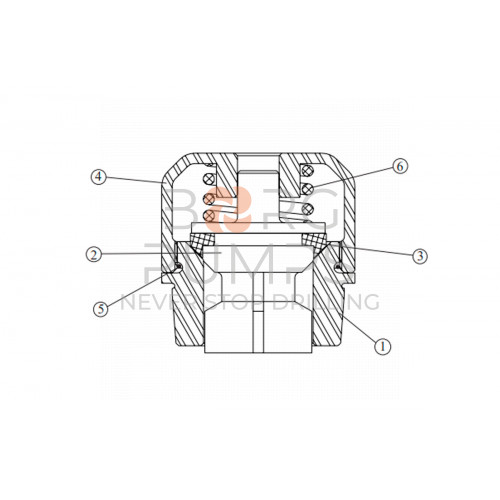 image Valve Seat, Discharge for Aplex (7206-0289-00B) BORG Pumps GMBH