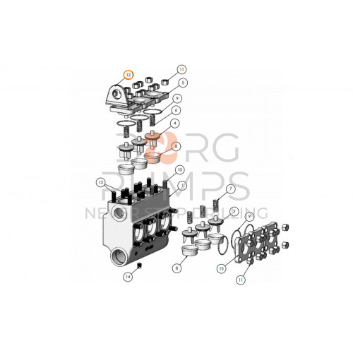 image Fluid End Lifting Eye for KERR (KA-KT-126FE) Borg Pumps GMBH