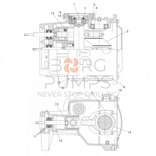 image scheme 499-077 Bearing (1.5749&quot;) for Ditch Witch JT4020 BORG Pumps GMBH