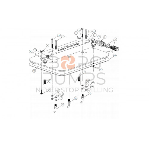 image Water Manifold for KERR (KA-210) BORG Pumps GMBH