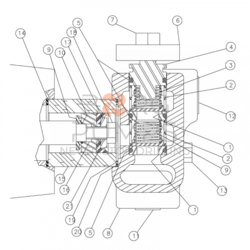 image 234680019 Valve kit for Vermeer Navigator D7x11 S2 BORG Pumps GMBH