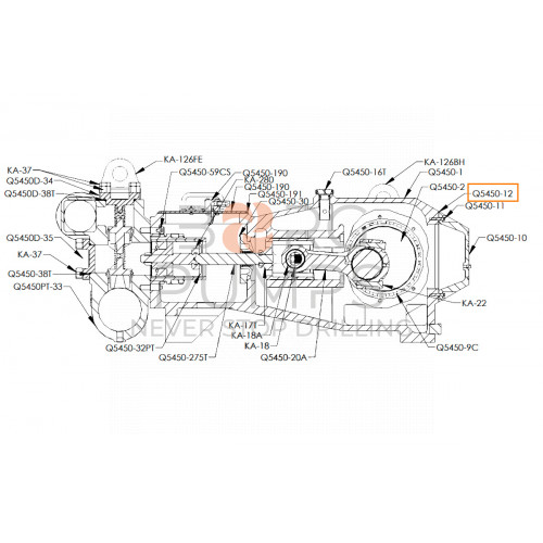 image Gasket, Pan Cover for KERR (Q5450-12) BORG Pumps GMBH