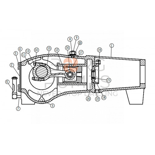 image Gasket, Crankcase Cove for Aplex (7207-0023-00A) BORG Pumps GMBH
