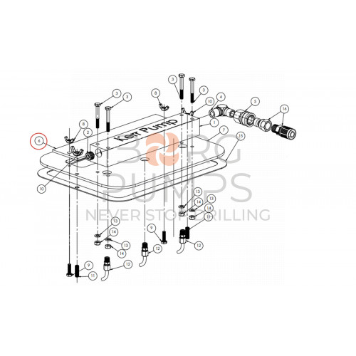 image Piston Cover Inspection Glass  for KERR (Q5450-192) BORG Pumps GMBH